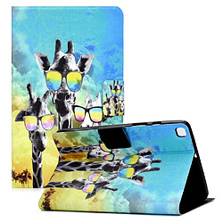 Etui en PU Conception d'impression de motifs girafe pour votre Samsung Galaxy Tab A7 Lite 8.7 pouces T220/T225