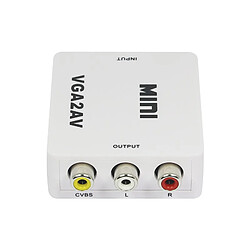 Acheter Universal Adaptateur VGA à AV RCA Mini 1080p Convertisseur avec audio VGA2AV CVBS + HDTV PC PS4 PS4 PS3 | Mini VGA | VGA à VGA à AV RCA