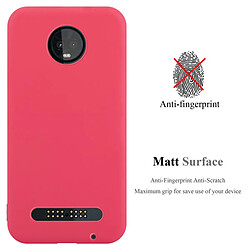 Cadorabo Coque Motorola MOTO Z3 PLAY Etui en Rouge