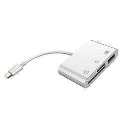 Universal 3 IN1 TYPE C à USB 2.0 / SD / TF Lecteur de carte mémoire OTG Adaptateur OTG Hub Adaptateur pour MacBook-Pro