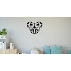 Homemania Art mural Décoration murale Koala - Art - Pour le salon, le bureau - Métal noir 50x0,16x39 cm