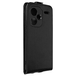 Avizar Étui pour Xiaomi Redmi Note 13 Pro Plus Clapet Vertical avec Porte-carte Noir