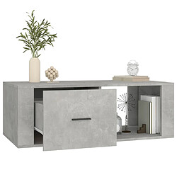 Acheter vidaXL Table basse Gris béton 100x50,5x35 cm Bois d'ingénierie