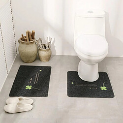 Tapis De Plancher De Tapis De Toilette En U En Forme De Tapis Antidérapant En TPR 50x50cm / 20x20 '' pas cher