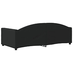 Acheter vidaXL Lit de repos sans matelas noir 90x190 cm tissu