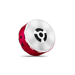 YP Select Haut-parleur Bluetooth Mini haut-parleur Bluetooth sans fil en métal rouge