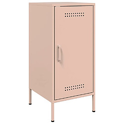 vidaXL Buffet rose 36x39x79 cm acier