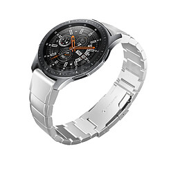 Avis Bracelet en métal avec boucle déployante argent pour votre Samsung Galaxy Watch 46mm/Gear S3 Frontier/S3 Classic