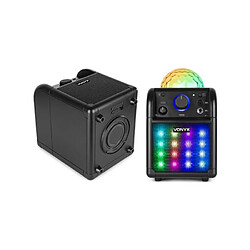 Avis Fenton SONO ENCEINTE PORTABLE 8" PARTY KARAOKE SUR BATTERIE /SD/USB/BT/MP3 + MICRO EFFETS LEDS RGB + Télécommande pour la fête en KARAOKE