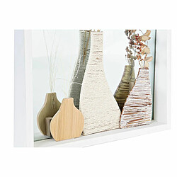 Avis Miroir mural DKD Home Decor Verre Naturel Blanc 30 x 4 x 40 cm Bois MDF Cottage (2 Unités)