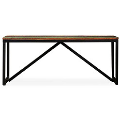 Avis Helloshop26 Banquette pouf tabouret meuble banc 110 cm bois de récupération massif 3002127