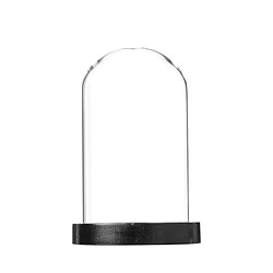 Cloche Décorative en Verre Shine 29cm Noir