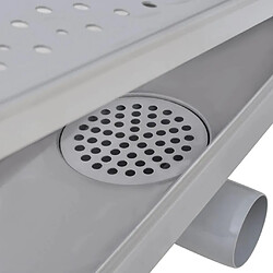 Acheter Helloshop26 Caniveau drain de douche linéaire 2 pièces 73 cm acier inoxydable 02_0003031