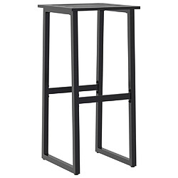 Avis vidaXL Tabourets de bar lot de 2 noir acier enduit de poudre