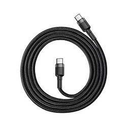 Baseus Câble de Charge et Transfert USB-C-USB-C 60W 1m Noir