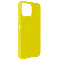 Avizar Coque Honor X8 Silicone Semi-rigide Soft-touch Fine Jaune