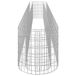 Acheter vidaXL Lit surélevé à gabion Fer galvanisé 400x50x50 cm