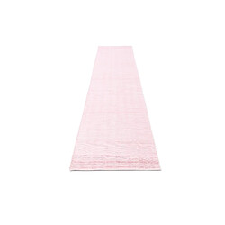 Avis Vidal Tapis de couloir en laine 396x79 rose Darya