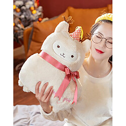 Universal 40 cm Poupée Mademoiselle Alpaga à poils longs Poupée animale mignonne Peluche douce Oreiller bébé Compagnon de sommeil Cadeau Home Deco | Oreiller de luxe.