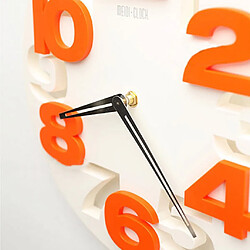 Avis Horloge murale décorative 3d horloge créative analogique pour la maison cuisine chambre blanc