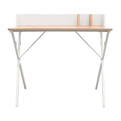 Acheter The Home Deco Factory Bureau en bois et métal Brice blanc.