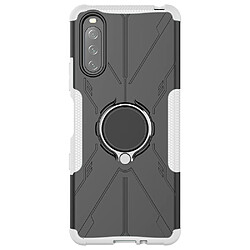 Coque en TPU anti-chocs avec béquille pour votre Sony Xperia 10 III 5G/10 III Lite - blanc