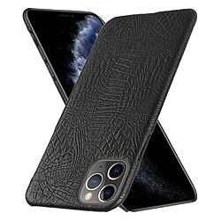 Wewoo Coque Rigide Pour iPhone 11 Pro Crocodile antichoc Texture PC + Etui PU Noir