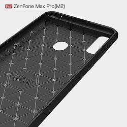 Acheter Wewoo Coque en TPU antichoc fibre de carbone texture brossée pour ASUS Zenfone Max Pro (M2) (Rouge)