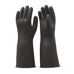 Avis gants de latex en caoutchouc industriel long travail sécurité gants de jardinage noir 55cm