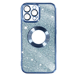 Avizar Coque pour iPhone 12 Pro Max Paillette Amovible Série Protecam Spark Bleu