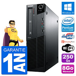 PC Lenovo ThinkCentre M81 SFF Intel G630 RAM 8Go Disque 250Go Windows 10 Wifi - Occasion