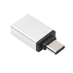 Avis Wewoo Adaptateur argent pour MacBook 12 pouces, Chromebook Pixel 2015, Huawei 6P, LG 5X, Google 5X / 6P, 1S / Le 1 Pro, Xiaomi 4C, Microsoft Lumia 950 Alliage d'aluminium USB-C / Type-C 3.1 Mâle à USB 3.0 de données / chargeur