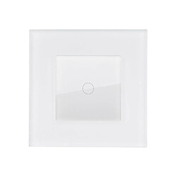 Ledkia Va-et-Vient Tactile Simple avec Plaque Crystal Modern Blanc