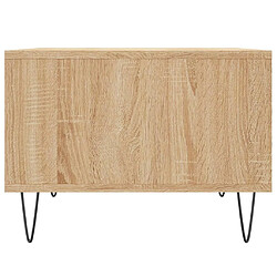 Maison Chic Table basse,Table Console Table d'appoint, Table pour salon Chêne sonoma 60x50x36,5 cm Bois d'ingénierie -MN59878 pas cher