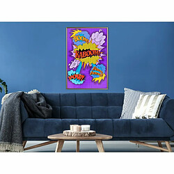 Paris Prix Affiche Murale Encadrée Kaboom Boom Pow 40 x 60 cm Or