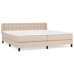 Maison Chic Lit Adulte - Lit simple Lit à sommier tapissier avec matelas moelleux - Meuble de Chambre - Cappuccino 200x200 cm -MN87874