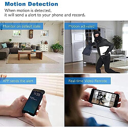 Acheter Yonis Camera Espion Full HD WiFi Détection Mouvement + SD 128Go