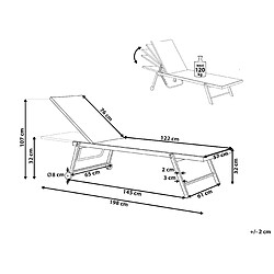 Avis Beliani Chaise longue Métal Jaune PORTOFINO