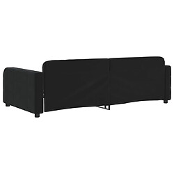 Acheter vidaXL Lit de repos sans matelas noir 90x200 cm velours