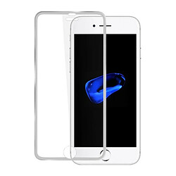 Avizar Film en verre trempé Titanium pour iPhone 7 et iPhone 8 Contour Argenté