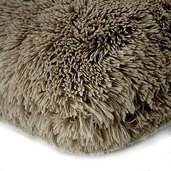 Thedecofactory NEO YOGA - Coussin moelleux extra doux taupe 40x40