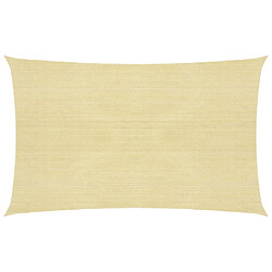 Helloshop26 Voile d'ombrage 160 g/m² beige 2,5 x 5 m pehd 02_0008957