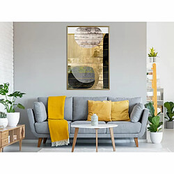 Paris Prix Affiche Murale Encadrée Sunny Living Room 40 x 60 cm Or