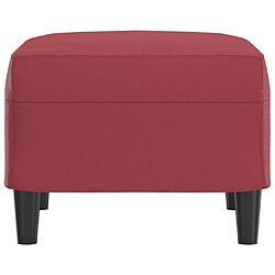 Avis vidaXL Repose-pied Rouge bordeaux 60x50x41 cm Similicuir