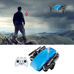 Mini Drone Quadricoptère De Poche Pliable Pour Enfants Débutants Bleu