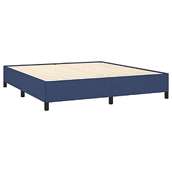 Acheter Maison Chic Lit adulte - Lit simple Cadre de lit,Structure du lit Contemporain Bleu 180 x 200 cm Tissu -MN45635