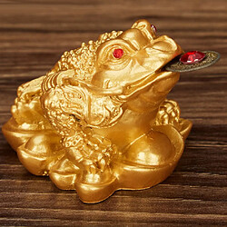 chanceux agitant l'argent crapaud grenouille chinois feng shui décor # 1 5x4.5x3.8cm or