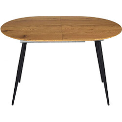 Acheter The Home Deco Factory Table repas extensible en métal et bois 4 à 6 personnes.