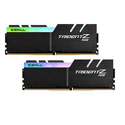 G.Skill GSKILL - Mémoire PC RAM - Trident Z RGB - 32 Go (2X16Go) - 3000 Mhz - DDR4 - CAS 16 (F4-3000C16D-32GTZR)