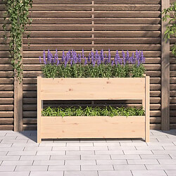 Avis Maison Chic Jardinière,Bac à fleurs - pot de fleur 112x25x66 cm Bois massif de pin -GKD33749